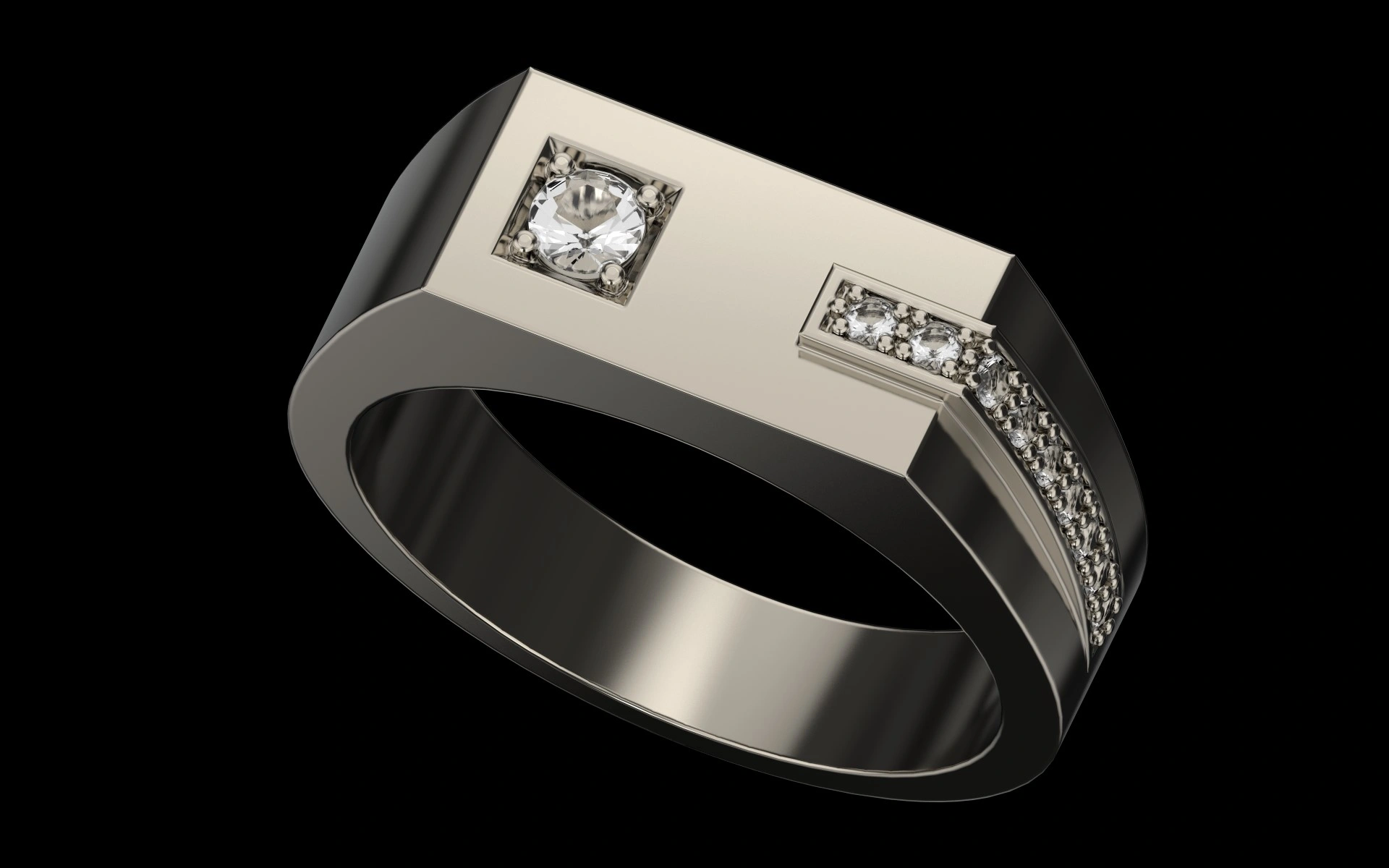 Кольцо Men's Signet Ring