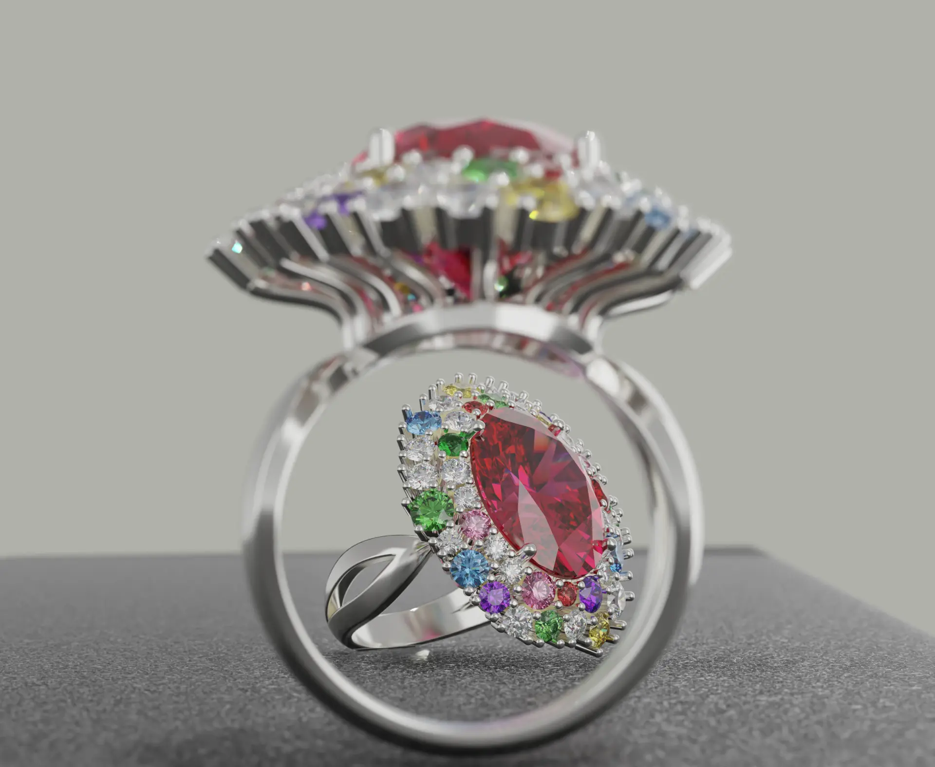 HARRY WINSTON - Конфетное кольцо Winston